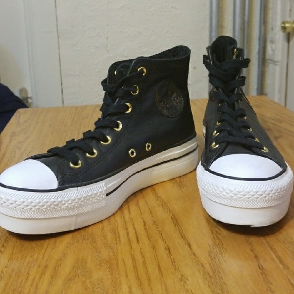 Leather Platform Converse